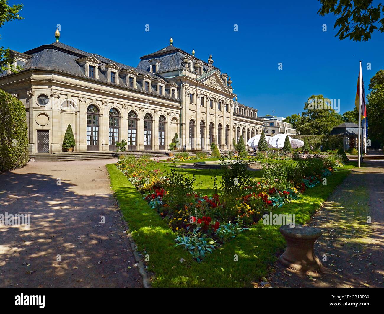 Orangerie im Schlossgarten in Fulda, Hessen, Deutschland, Stockfoto