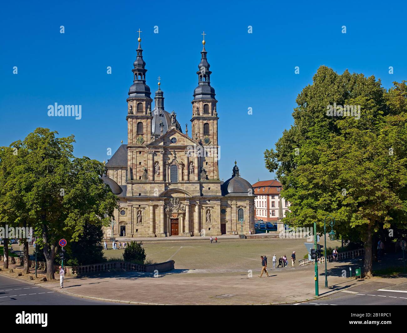 St.-Salvator-Dom in Fulda, Hessen, Deutschland, Stockfoto