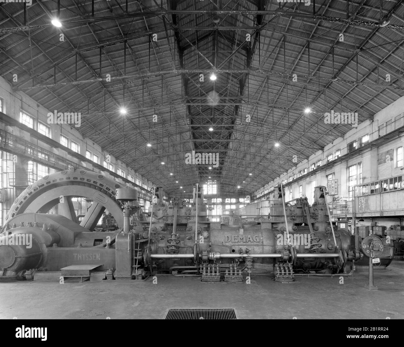 Gasmotorenzentrum in Unterwellenborn, Saalfeld-Rudolstadt, Thüringen, Deutschland, Stockfoto