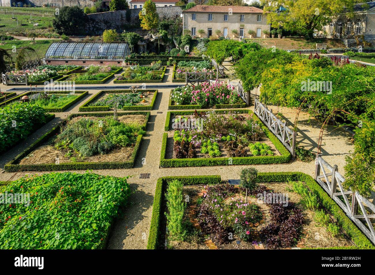 Frankreich, Maine et Loire, Maulevrier, der Küchengarten des Schlosses Colbert // Frankreich, Maine-et-Loire (49), Maulévrier, potager du château Colbert Stockfoto