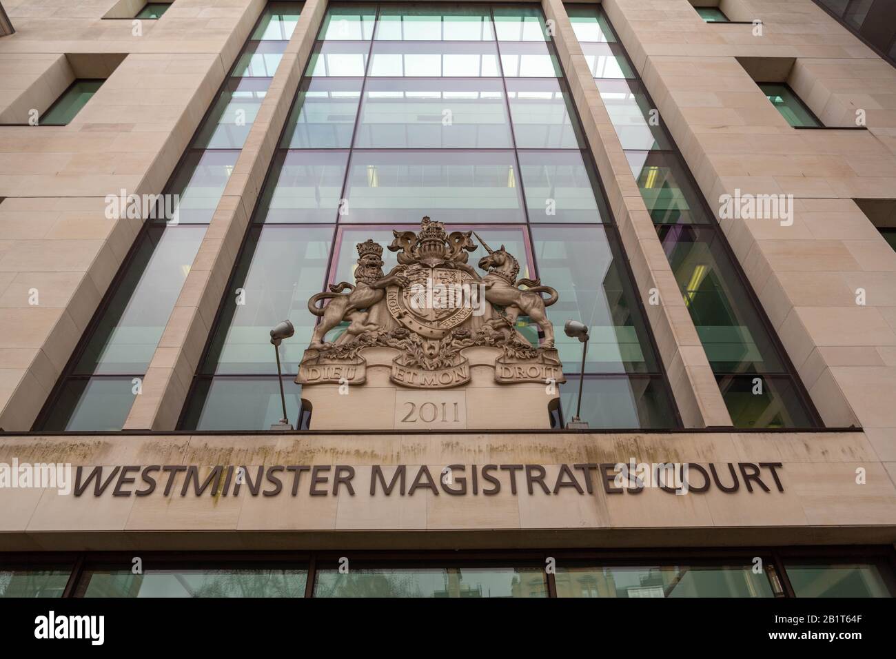 Westminster Magistrates' Court, 181 Marylebone Road, London. Stockfoto