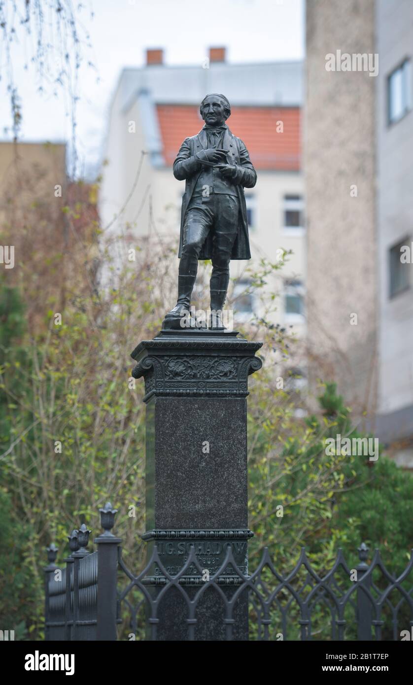 Schnappen Sie Sich Johann Gottfried Schadow, Dorotheenstädtischer Friedhof, Chausseestraße, Mitte, Berlin, Deutschland Stockfoto