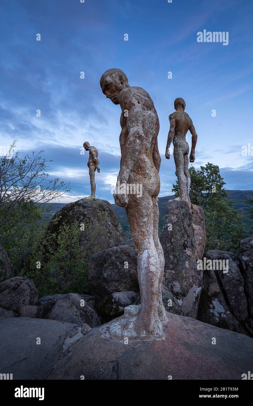 Statuen im Torno Stockfoto