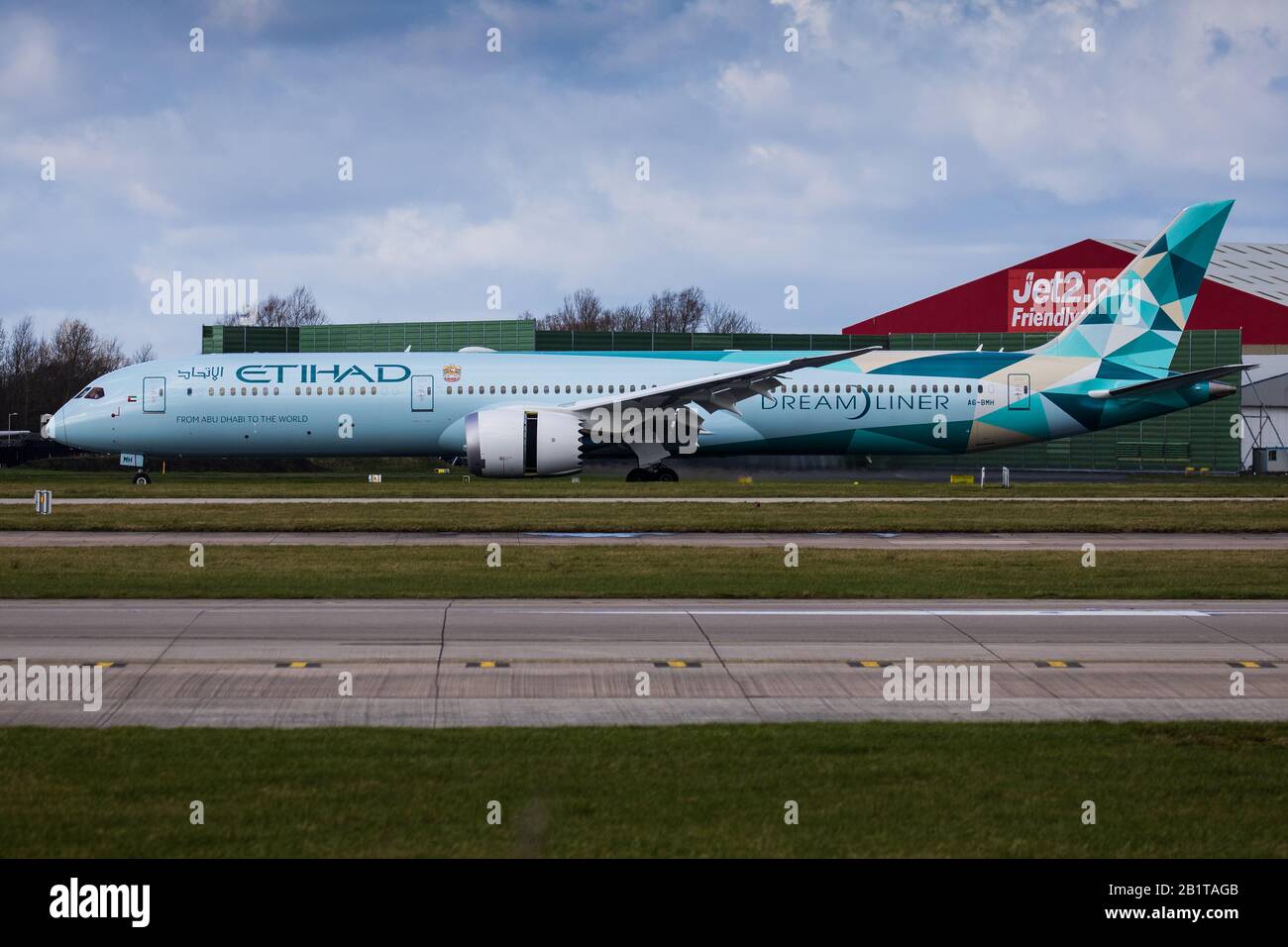 A6-BMH Etihad Airways Boeing 787-10 Dreamliner Stockfoto