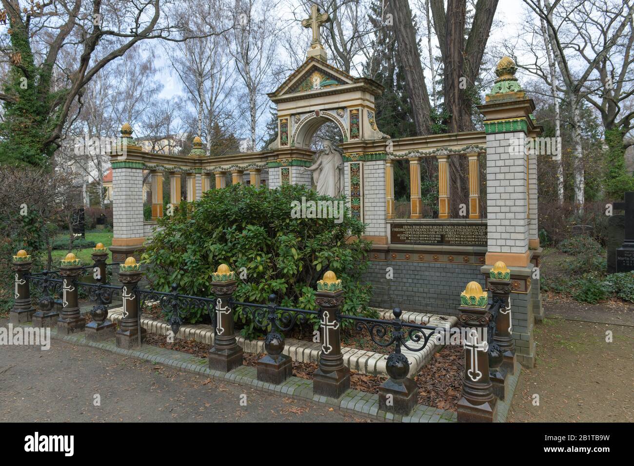 Familienannahme Friedrich Eduard Hoffmann, Dorotheenstädtischer Friedhof, Chausseestraße, Mitte, Berlin, Deutschland Stockfoto