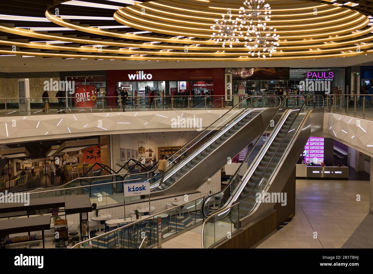dh Arndale Einkaufszentrum MANCHESTER ENGLAND Halle Square Stadtzentrum Einkaufspassage in großbritannien Stockfoto