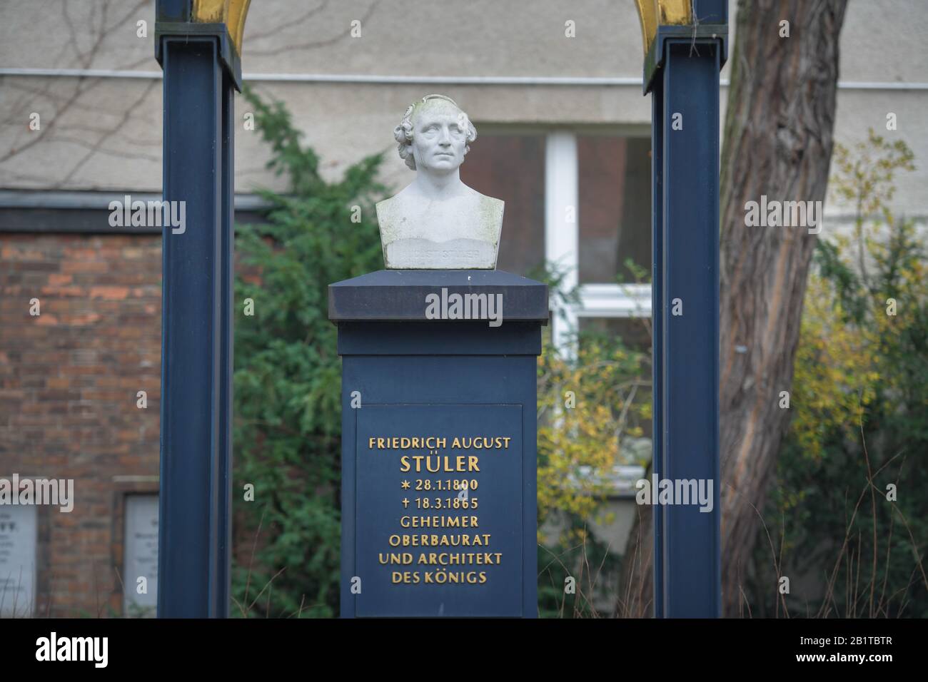 Greifen Sie Friedrich August Stüler, Dorotheenstädtischer Friedhof, Chausseestraße, Mitte, Berlin, Deutschland Stockfoto