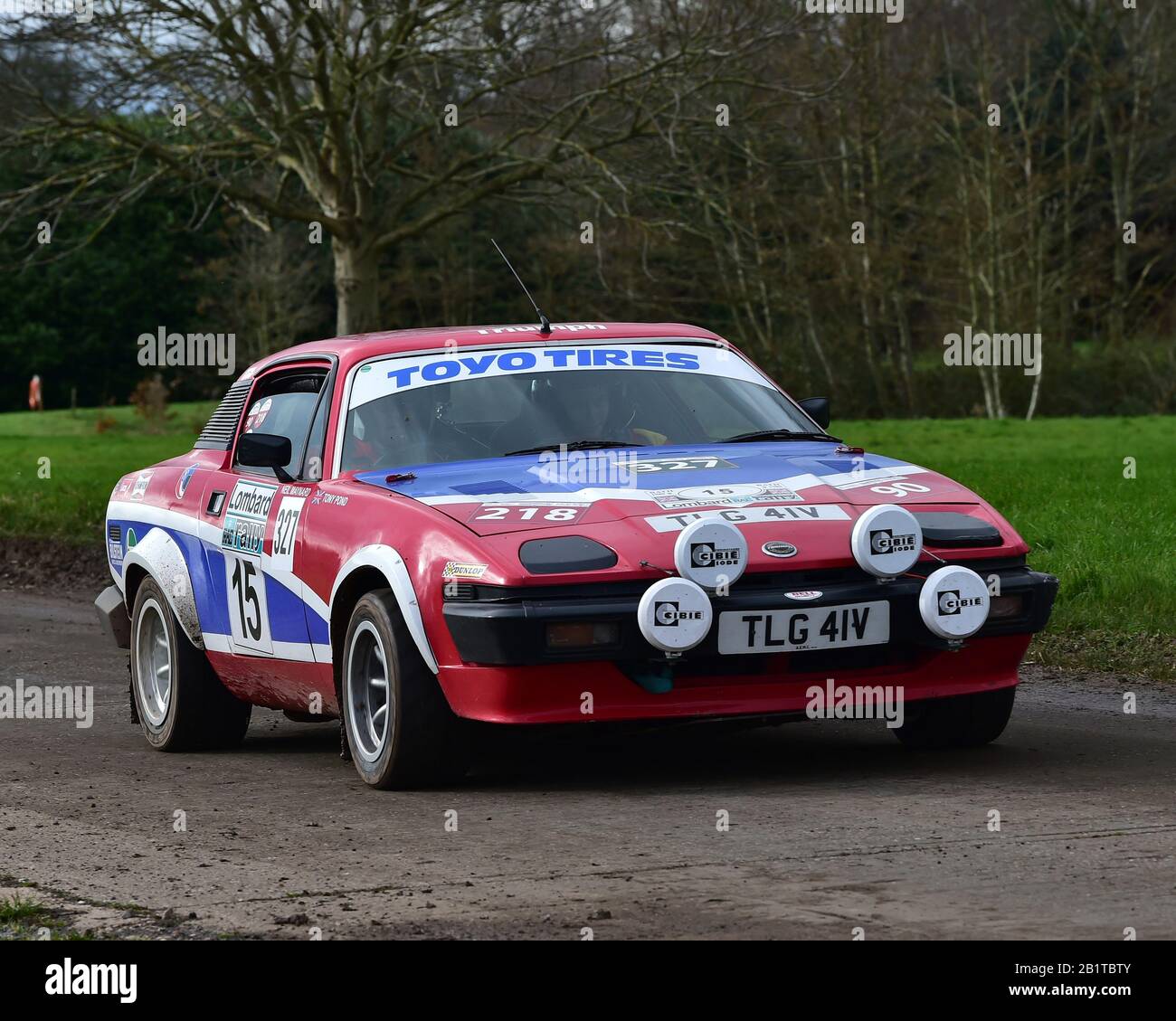 Neil Maynard, Triumph TR7 V8, Race Retro, NAEC, National Agricultural Exhibition Centre, Stoneleigh Park, Warwickshire, England, Sonntag, 23. Februar, Stockfoto
