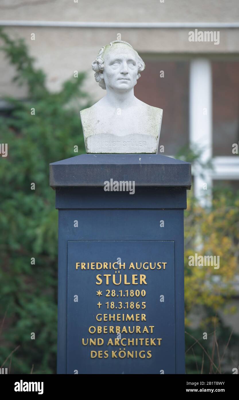 Greifen Sie Friedrich August Stüler, Dorotheenstädtischer Friedhof, Chausseestraße, Mitte, Berlin, Deutschland Stockfoto