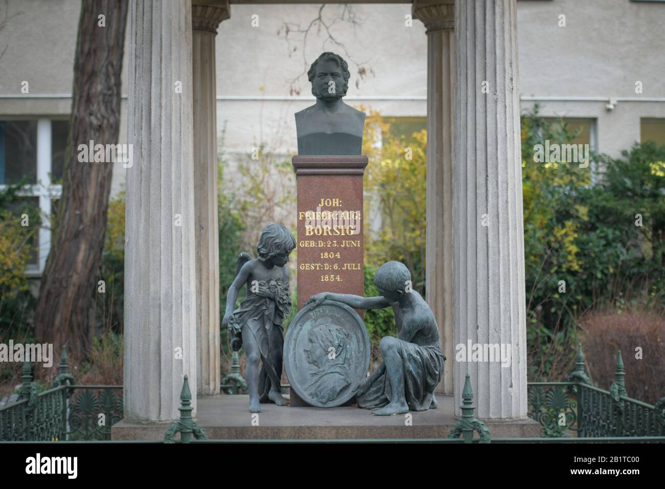 Greifen Sie Johann Friedrich August Borsig, Dorotheenstädtischer Friedhof, Chausseestraße, Mitte, Berlin, Deutschland Stockfoto