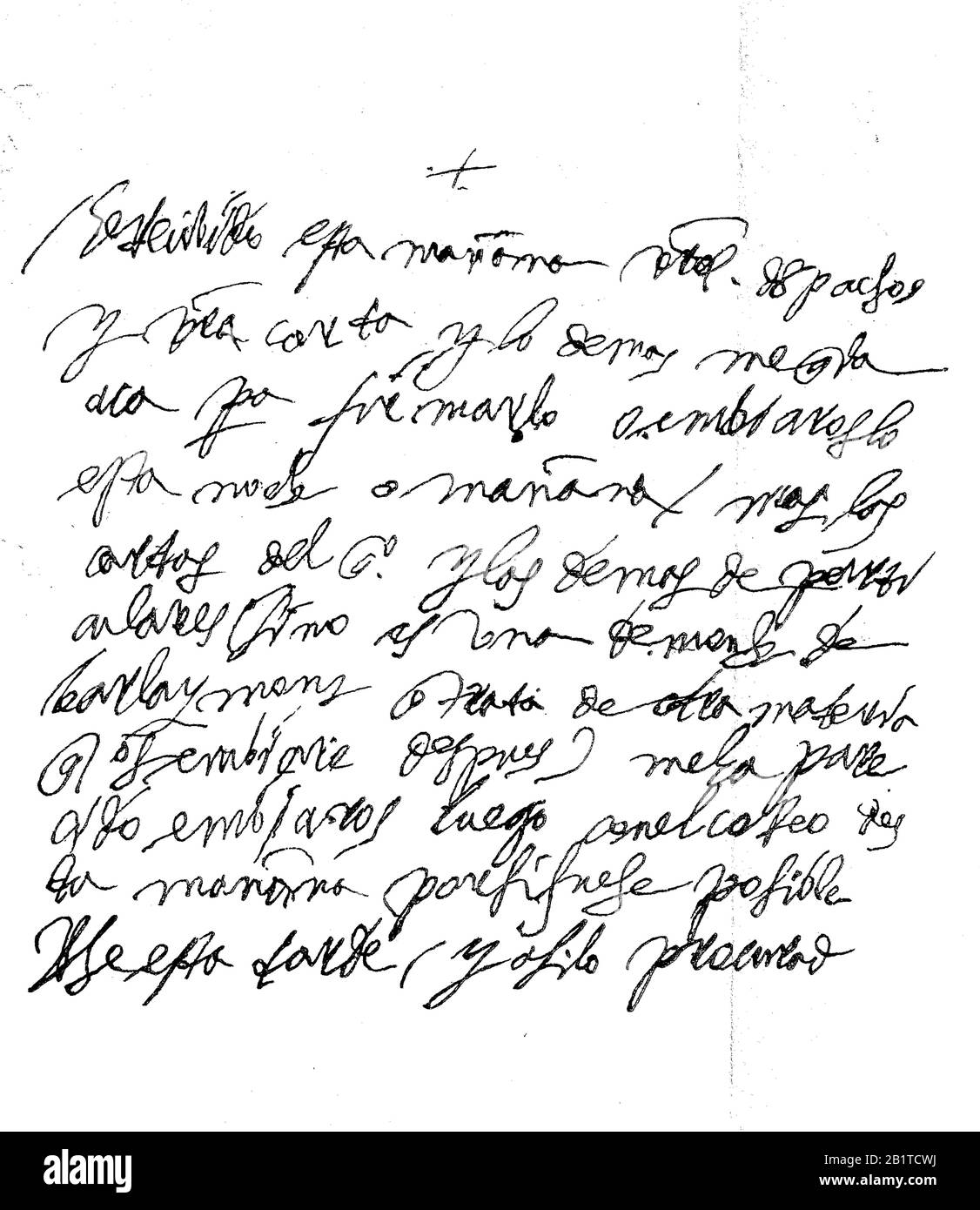 Ein handschriftlicher Brief von König Philipp II. Von Spanien / ein handschlichter Brief von König Philipp II. Von Spanien, Felipe II., 21. Mai 1527 - 13. September 1598, war ein spanischer Monarch aus der Dynastie der Habsburger, historisch, digital verbesserte Wiedergabe eines Originals aus dem 19. Jahrhundert / Digitale Produktion einer Originalanlage aus dem 19. Jahrhunderts Stockfoto
