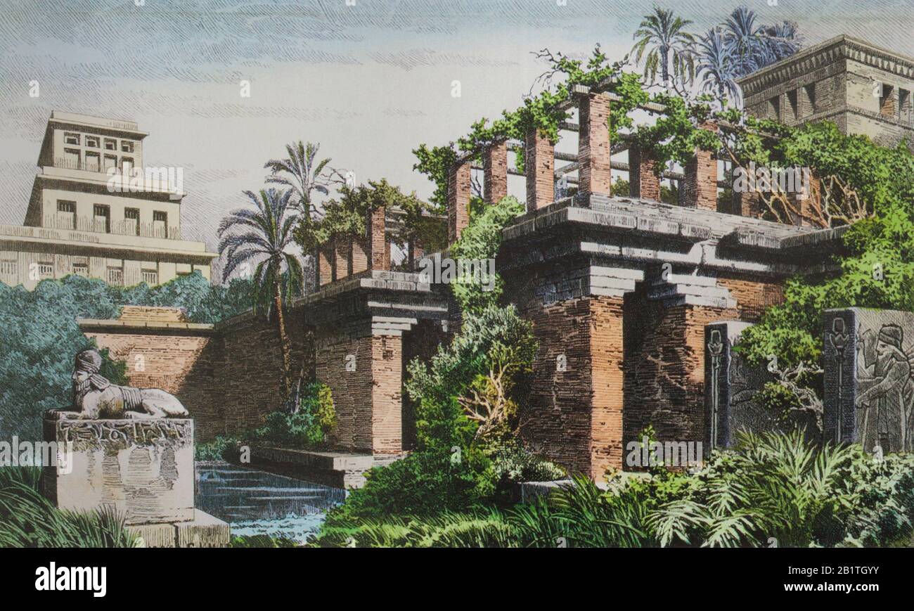The Hanging Gardens Of Babylon Stockfotos und bilder Kaufen Alamy