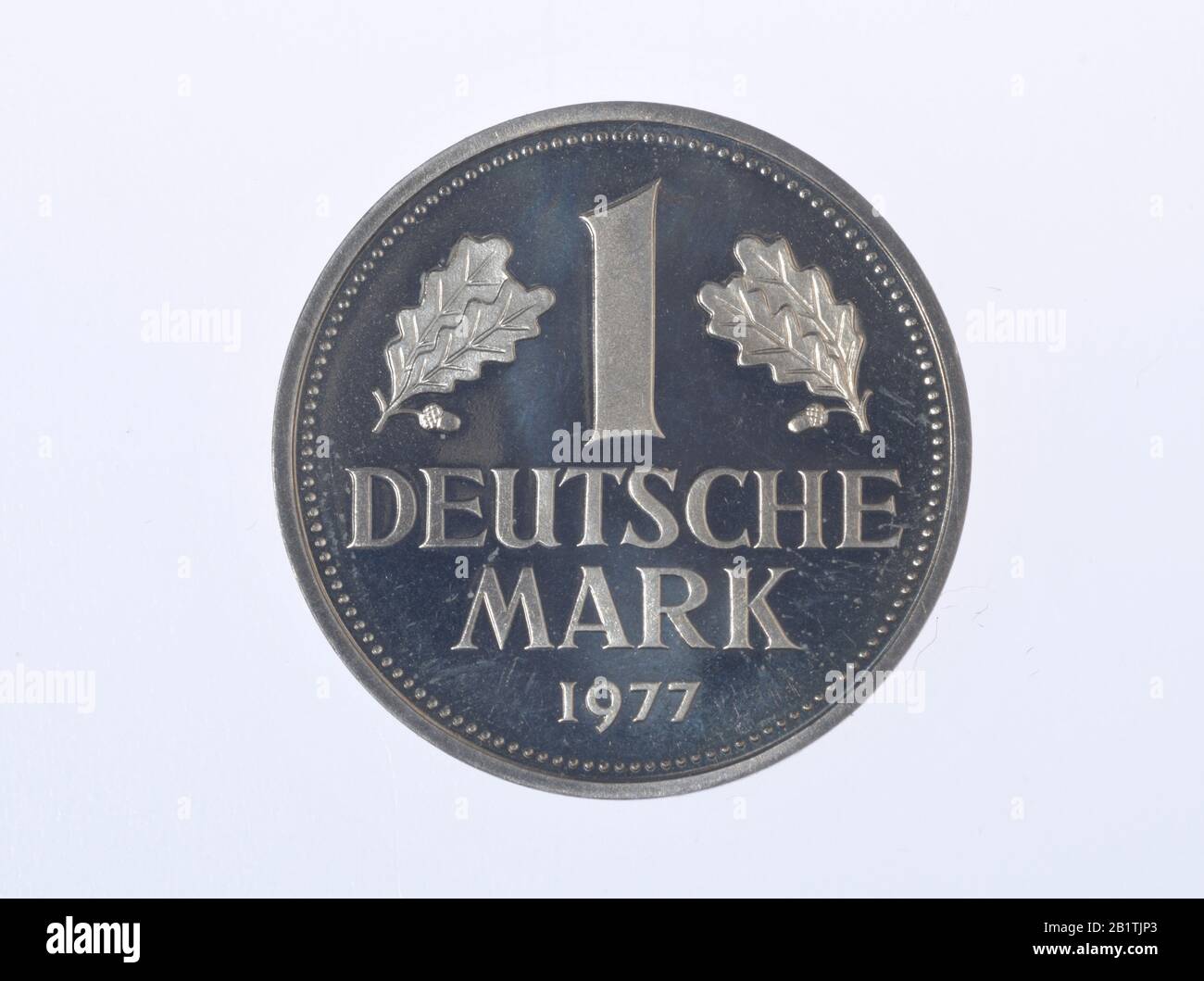 Geldmünze, 1 D-Mark, Bundesrepublik Deutschland Stockfoto