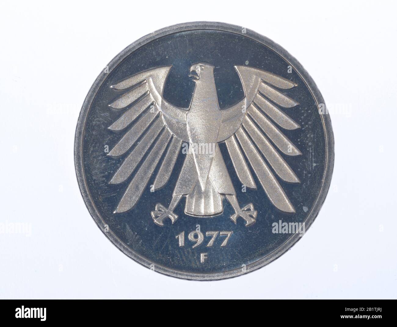 Geldmünze, 5 D-Mark, Bundesrepublik Deutschland Stockfoto