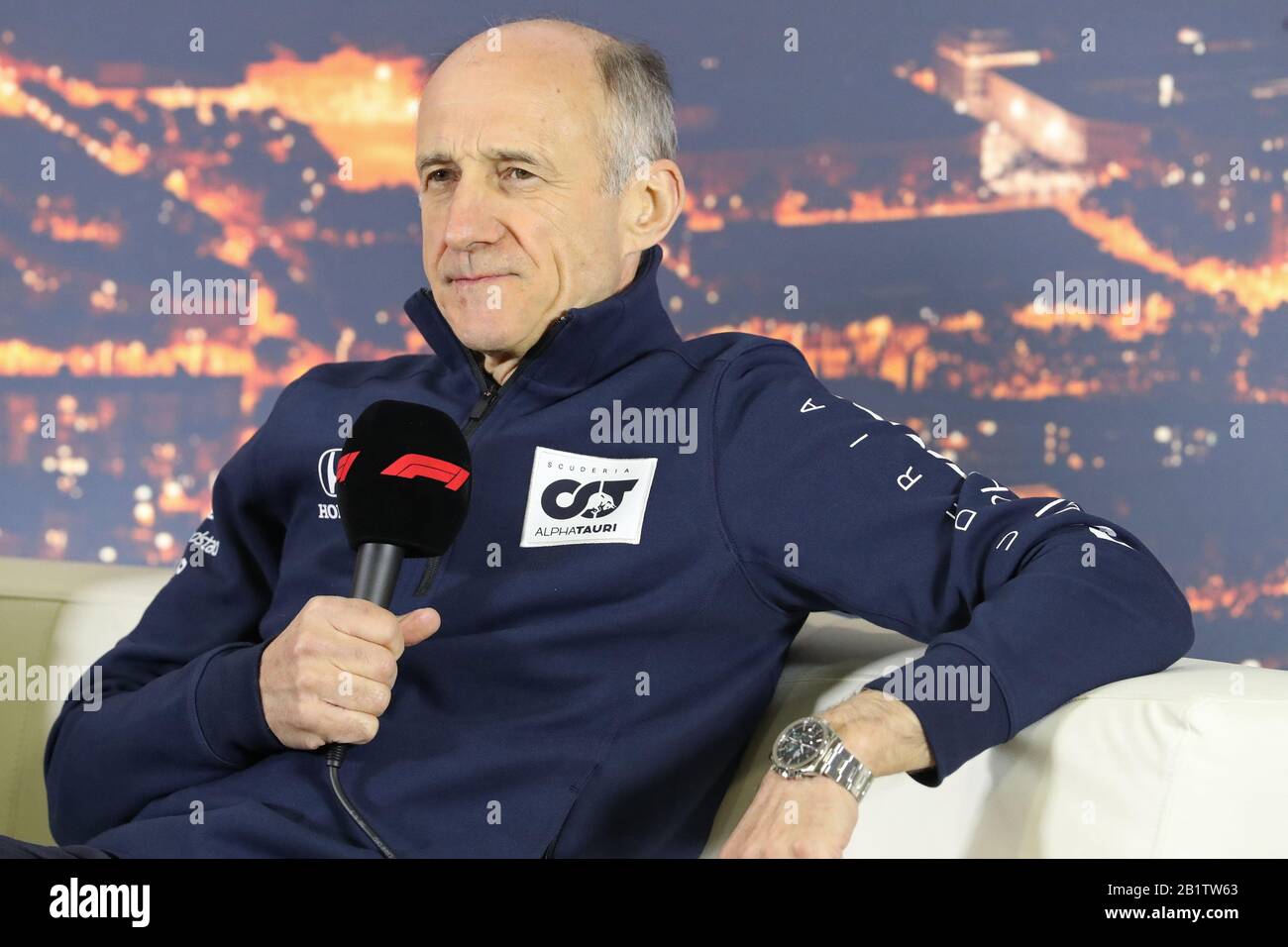 Barcelona, Spanien. Februar 2020; Circuit De Barcelona Catalunya, Barcelona, Katalonien, Spanien; Formel 1 2. Testtag Vor der Saison; Franz Tost, Teamleiter der Scuderia AlphaTauri Honda Credit: Action Plus Sports Images/Alamy Live News Stockfoto
