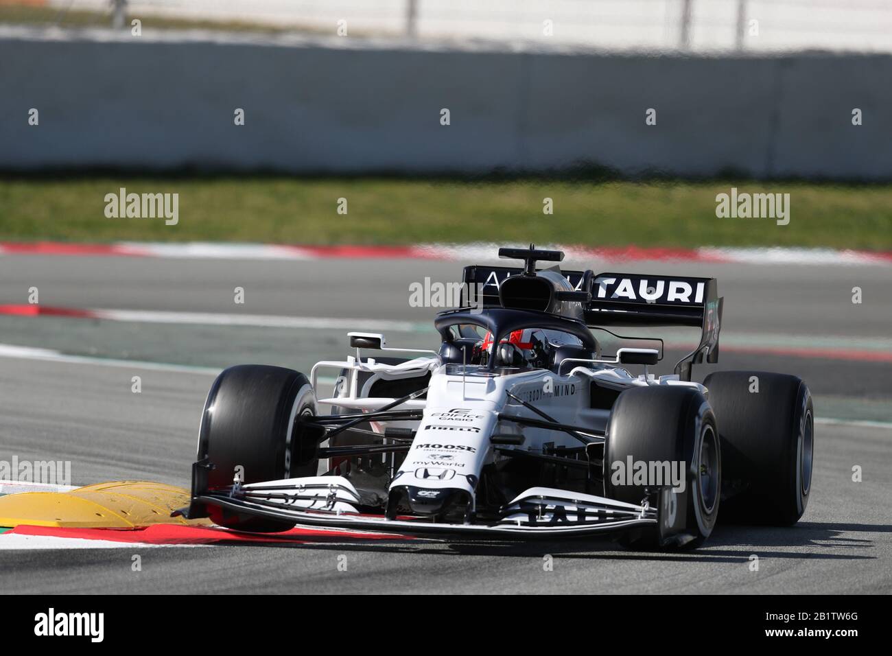 Barcelona, Spanien. Februar 2020; Circuit De Barcelona Catalunya, Barcelona, Katalonien, Spanien; Formel 1 2. Test Vor der Saison, Tag 2; Scuderia AlphaTauri Honda, Pierre Gasly Credit: Action Plus Sports Images/Alamy Live News Stockfoto