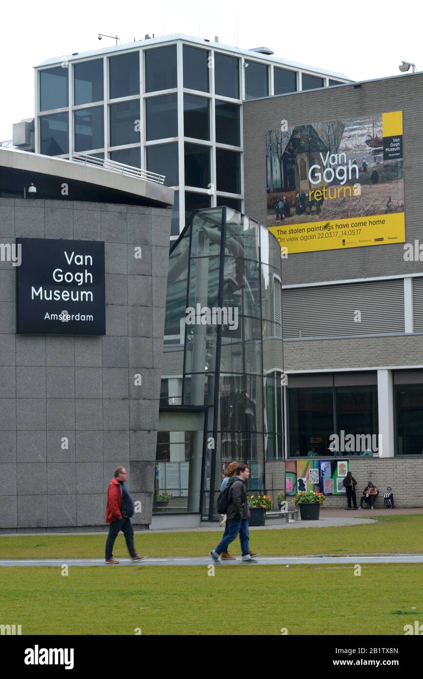 Das Van Gogh Museum, Rijksmuseum, Amsterdam, Niederlande Stockfoto