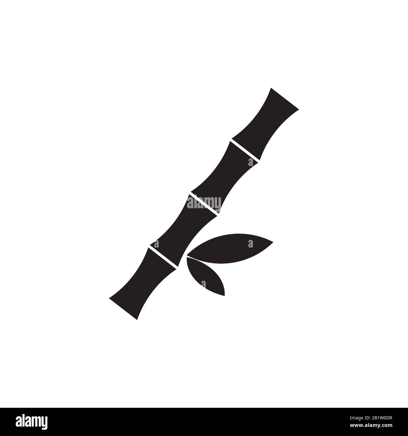 Symbol Bambus natur Vektor logo Vorlage eps 10. Stock Vektor