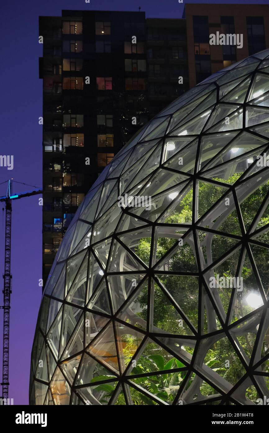 Amazon Spheres, Seattle Stockfoto