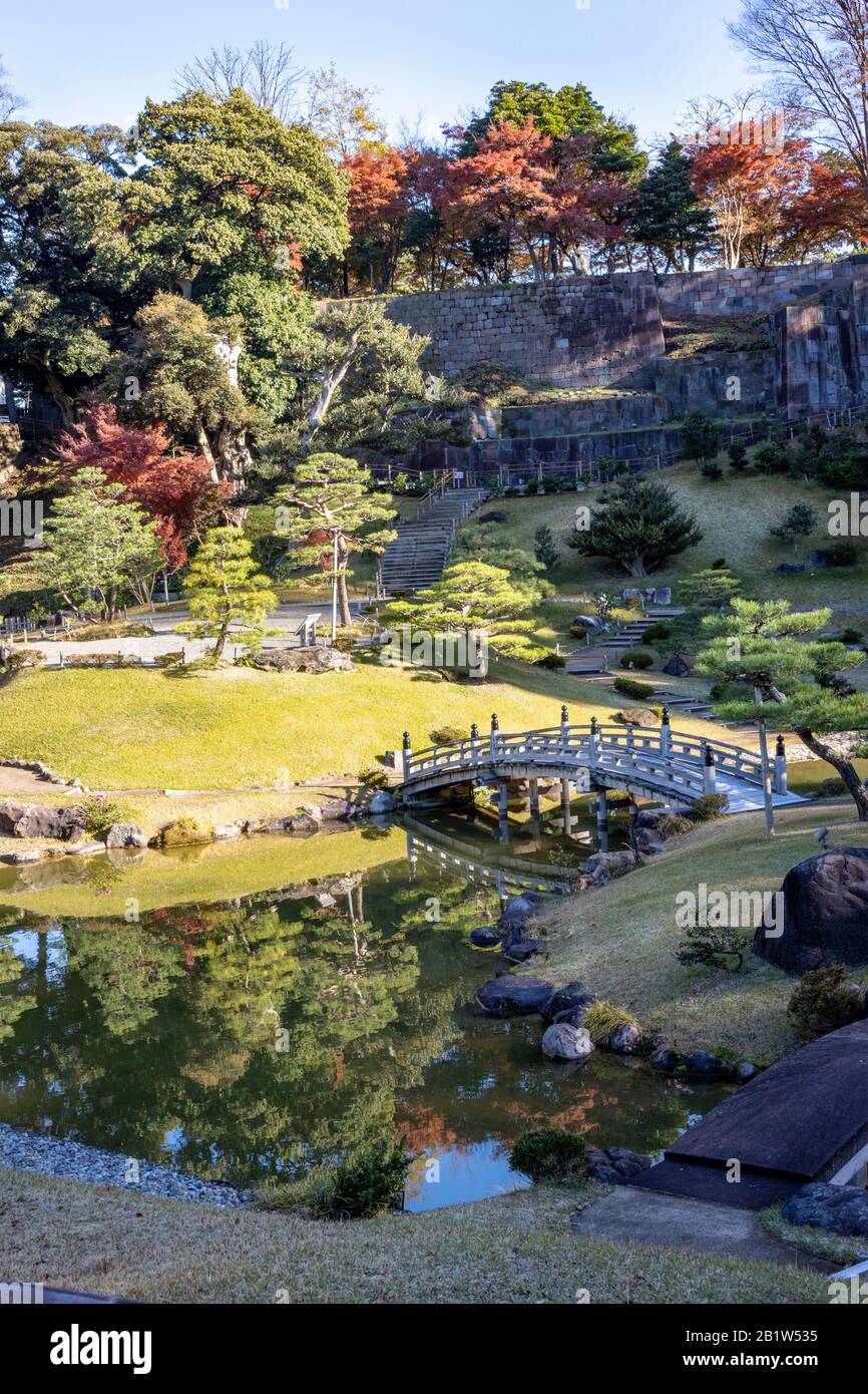 Gyokusen Inmaru Garden, Kaanazawa Castle Park, Kanazawa, Japan Stockfoto