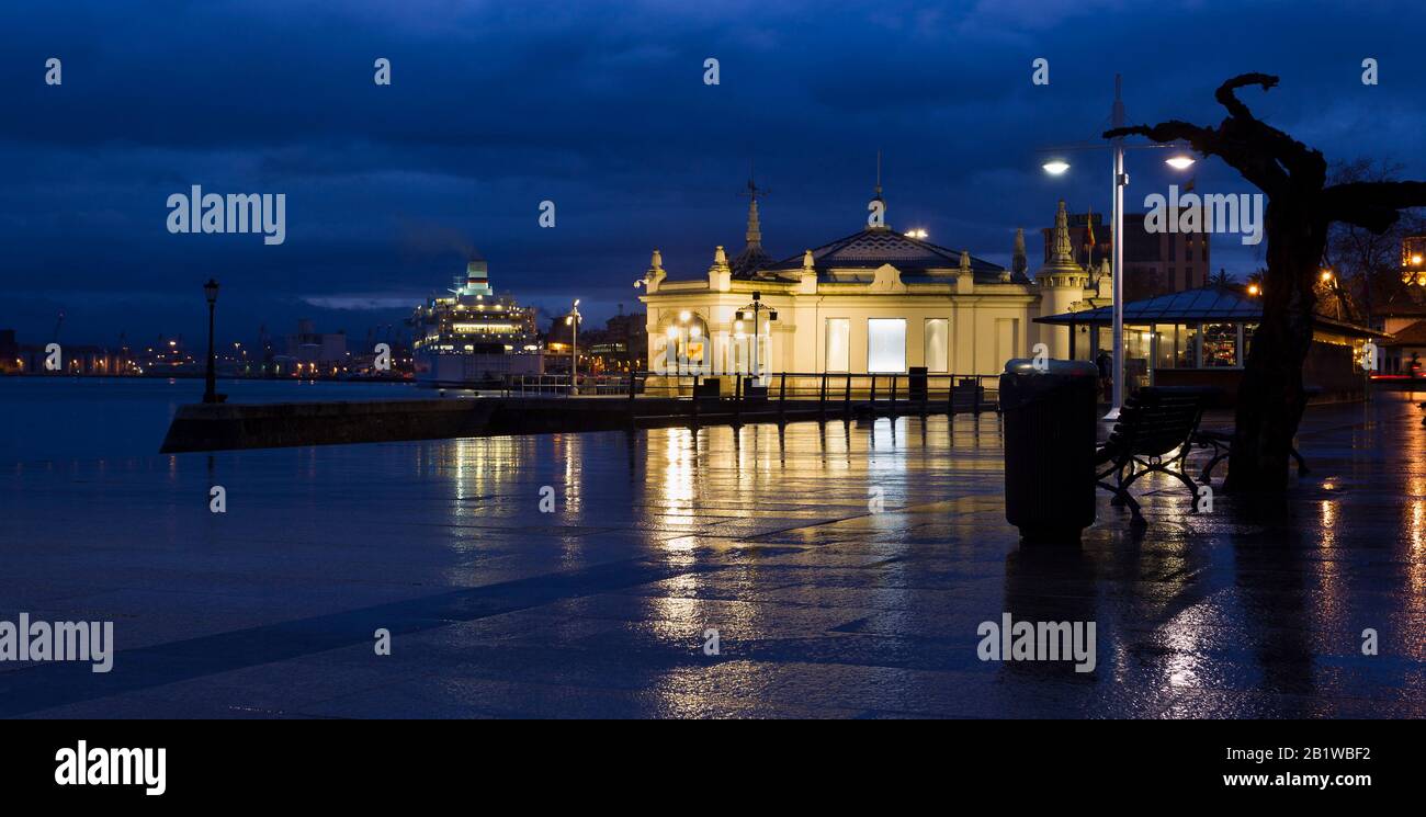 Hafengebiet von Santander. Kantabrien, Spanien Stockfoto