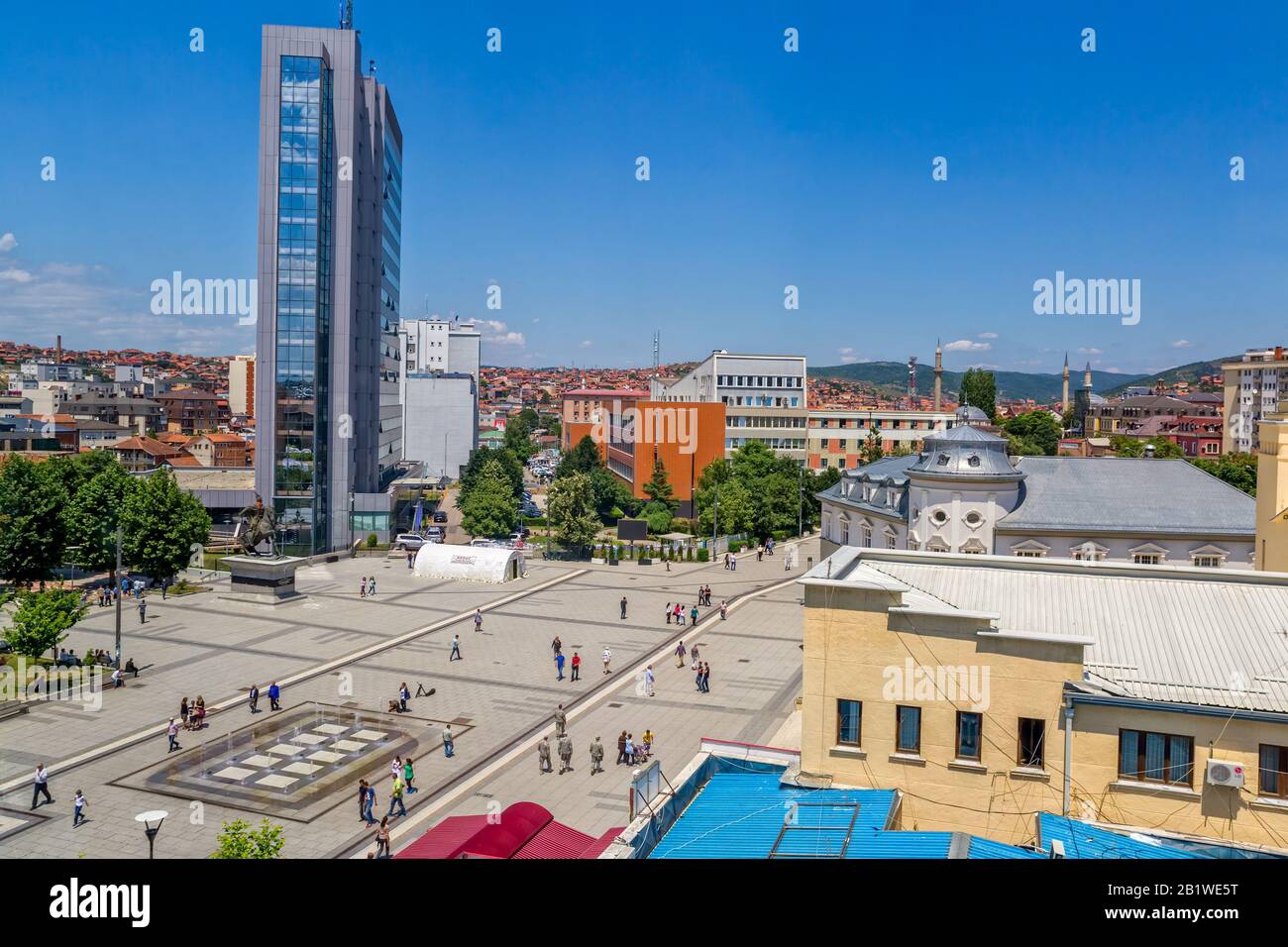 Scanderbeg Square Pristina Stockfoto