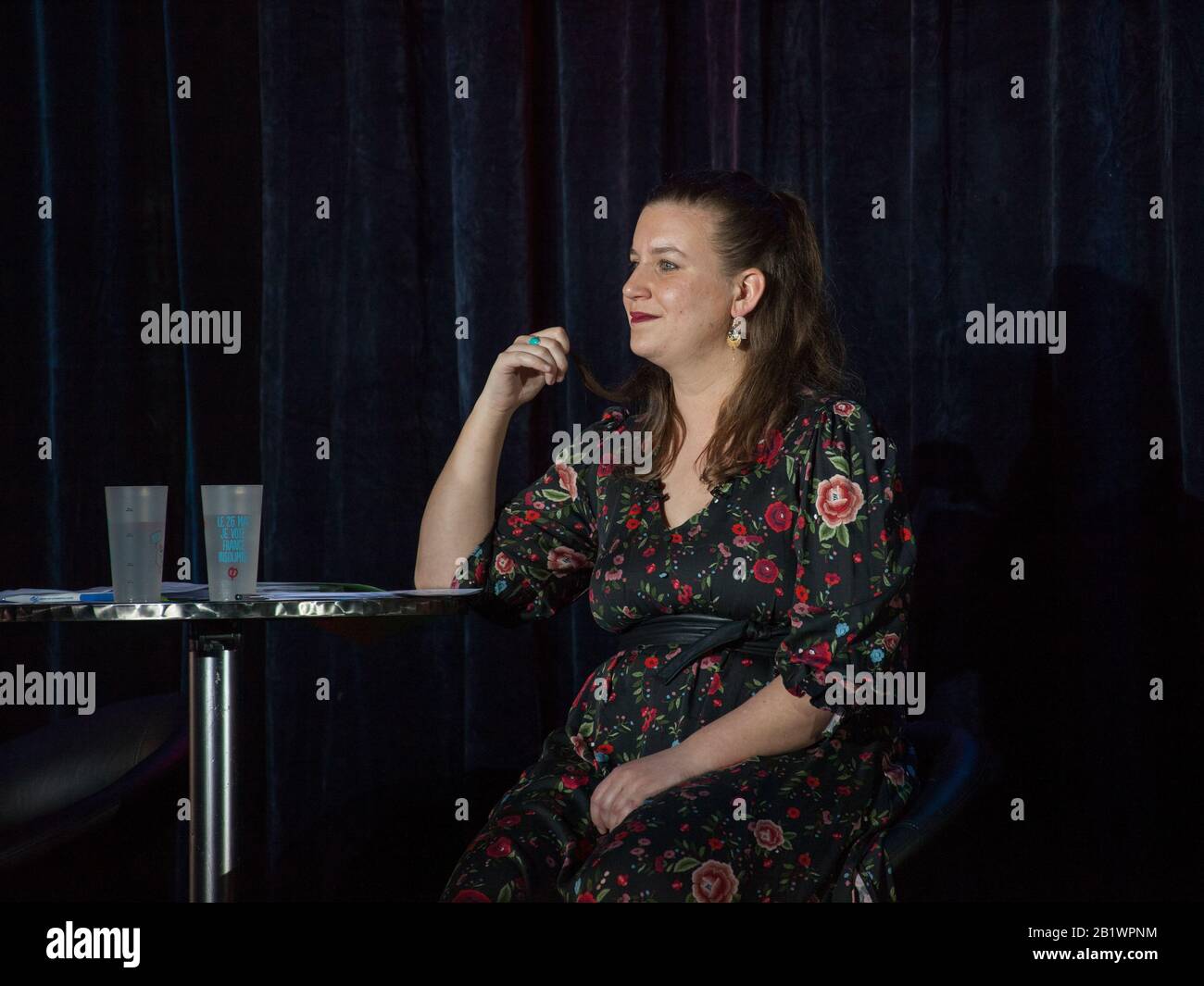 Sitzung zur Reform der französischen Renten durch den politischen Teil Frankreichs Insoumise Stockfoto