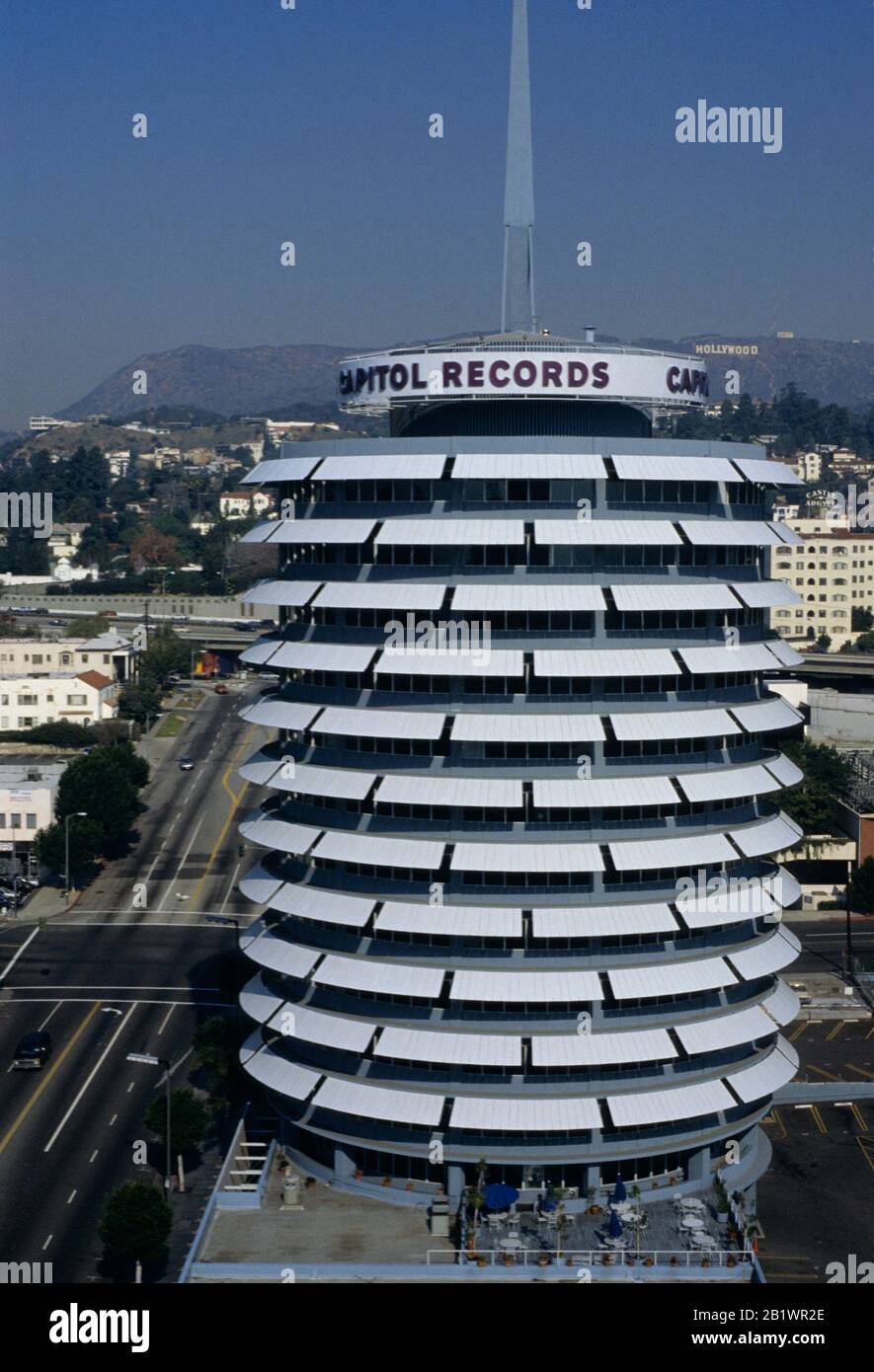Capitol Records Building, Vine St., Los Angeles, CA, USA Stockfoto