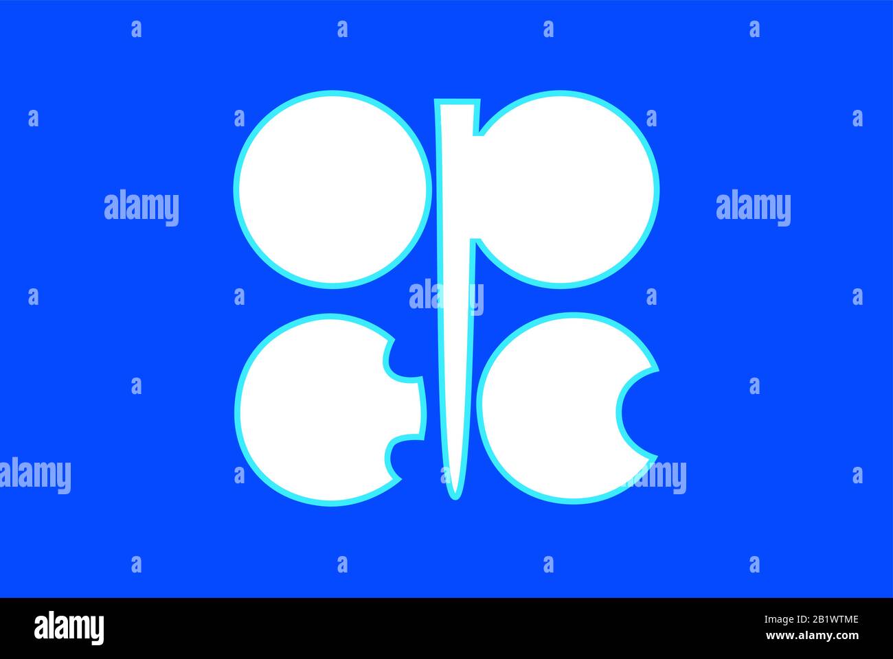 Organisation der Erdölexportierenden Länder OPEC, Logo Stock Vektor