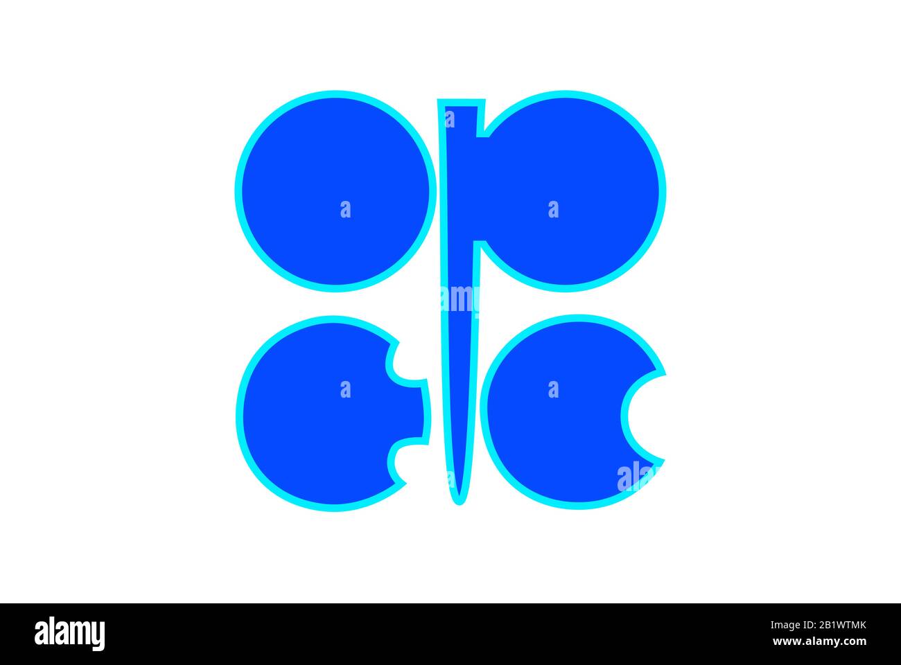 Organisation der Erdölexportierenden Länder OPEC, Logo Stock Vektor