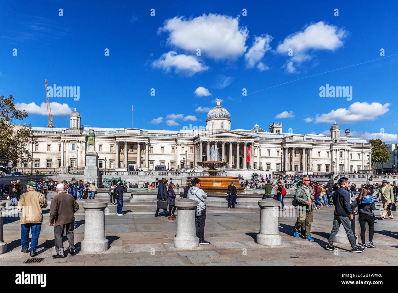 Trafalgar Square, London, England, UK. Stockfoto