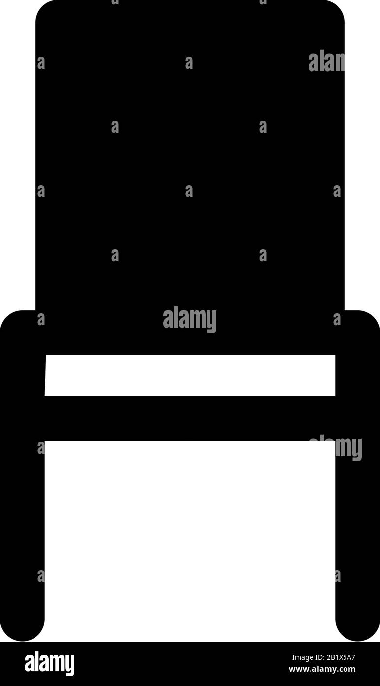 Vektorvorlage zum Design von Stuhlsymbols Stock Vektor