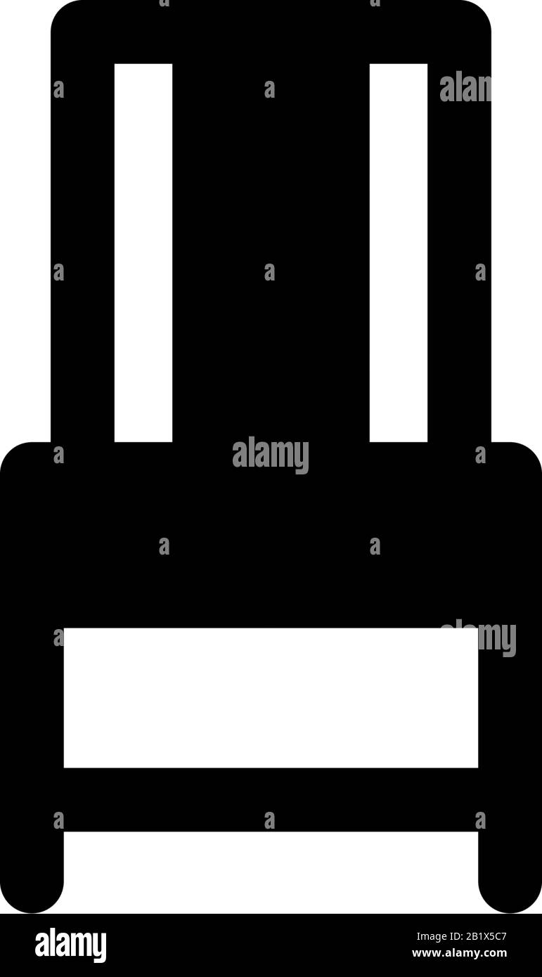 Vektorvorlage zum Design von Stuhlsymbols Stock Vektor