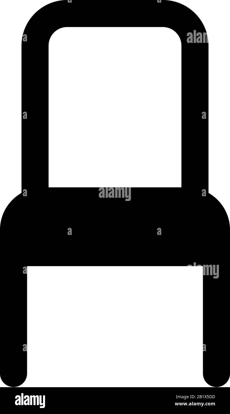Vektorvorlage zum Design von Stuhlsymbols Stock Vektor