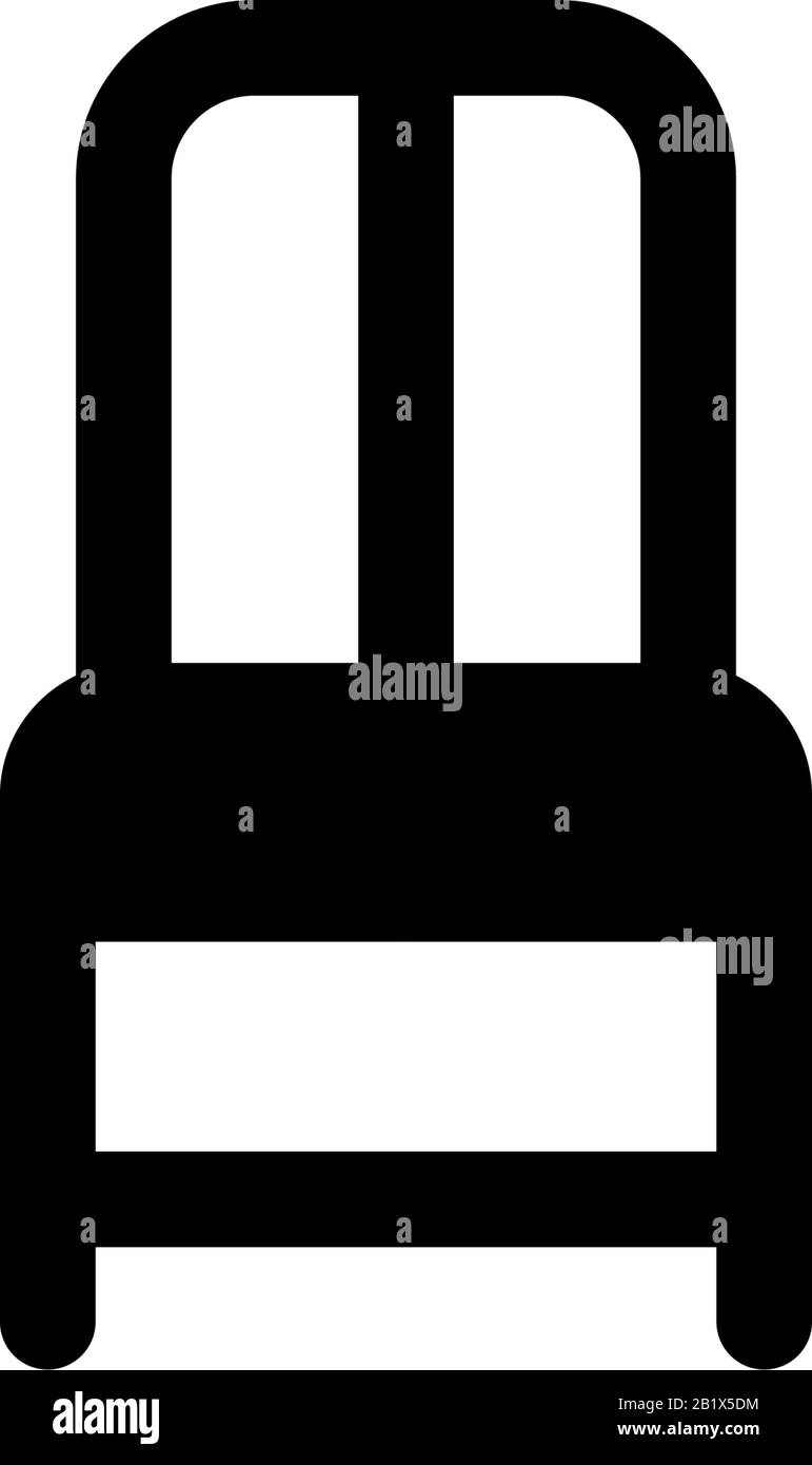 Vektorvorlage zum Design von Stuhlsymbols Stock Vektor