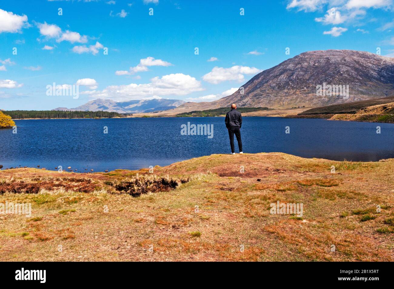 Lough Inagh, Connemara, County Galway, Irland Stockfoto