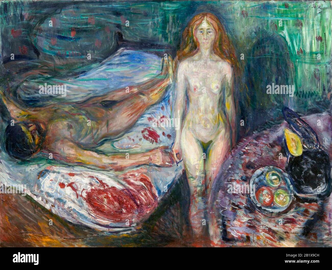 Der Tod von Marat durch Edvard Munch, 1907 Stockfoto