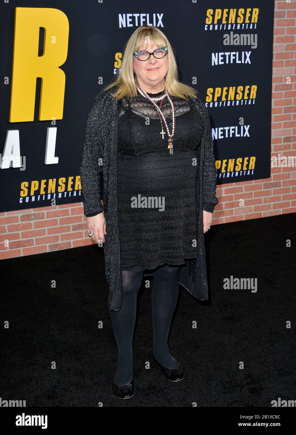 Los Angeles, USA. Februar 2020. Los ANGELES, CA: 27, 2020: Colleen Camp bei der Weltpremiere von 'Spenser Confidential' im Regency Village Theatre. Bildnachweis: Paul Smith/Alamy Live News Stockfoto