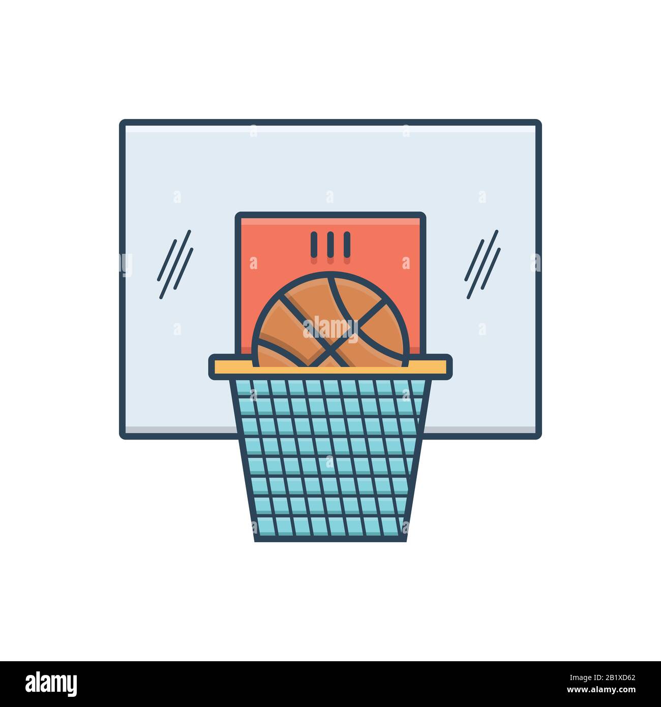Abbildung für Basketball Stock Vektor