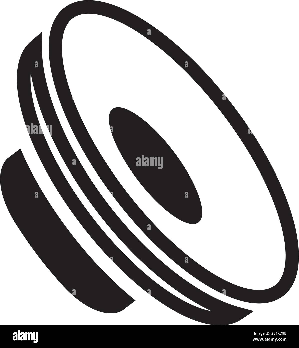 Stereo-Lautsprecher-Symbolvorlage schwarz bearbeitbar. Symbol für Stereolautsprecher Symbol für flache Vektorgrafiken für Grafik- und Webdesign. Stock Vektor