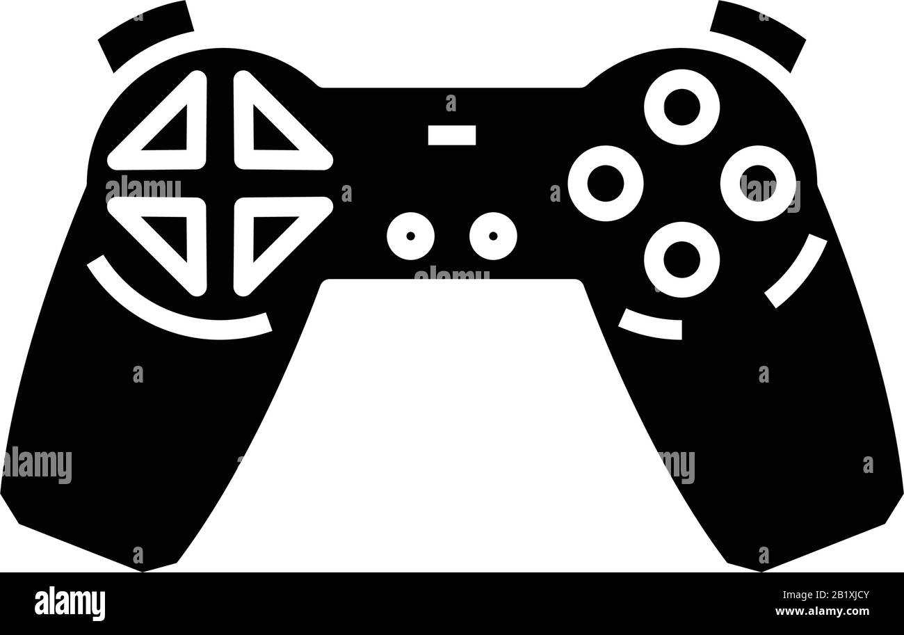 Schwarzes Symbol der Steuerplatine, Konzeptabbildung, Symbol für Vektor-Ebene, Glyph-Zeichen. Stock Vektor