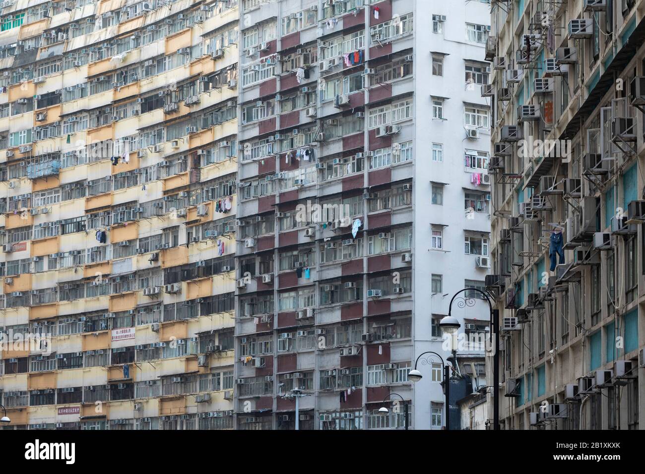 Apartments, North Point, Hong Kong Island, Hongkong Stockfoto