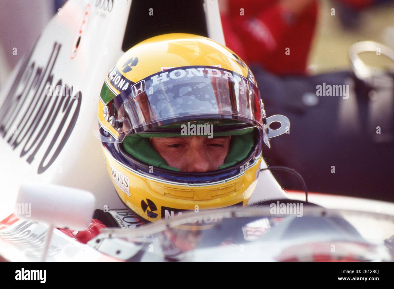 Ayrton Senna da silva Stockfoto