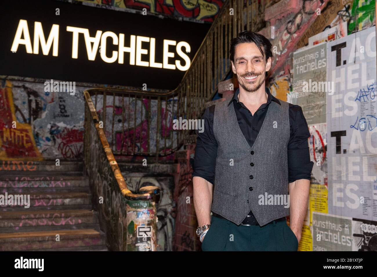 Berlin, Deutschland. Februar 2020. 70. Berlinale, Am Tacheles 'Filmlounge': Philipp Christopher in der Filmlounge Am Tacheles. Das Internationale Filmfestival findet vom 20.02. Bis 01.03.2020 statt. Kredit: Gerald Matzka / dpa-Zentralbild / ZB / dpa / Alamy Live News Stockfoto