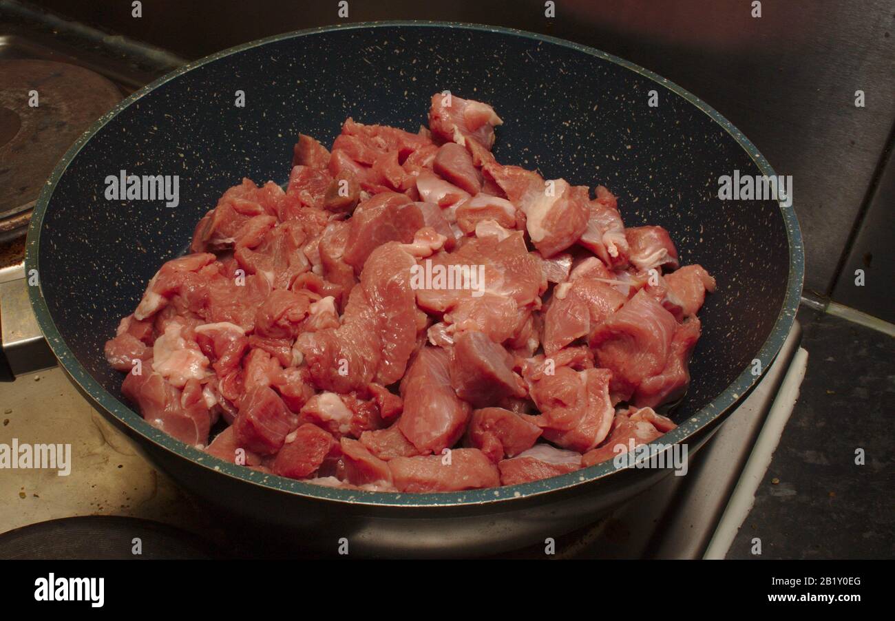 Truthahn-Oberschenkel-Curry Stockfoto