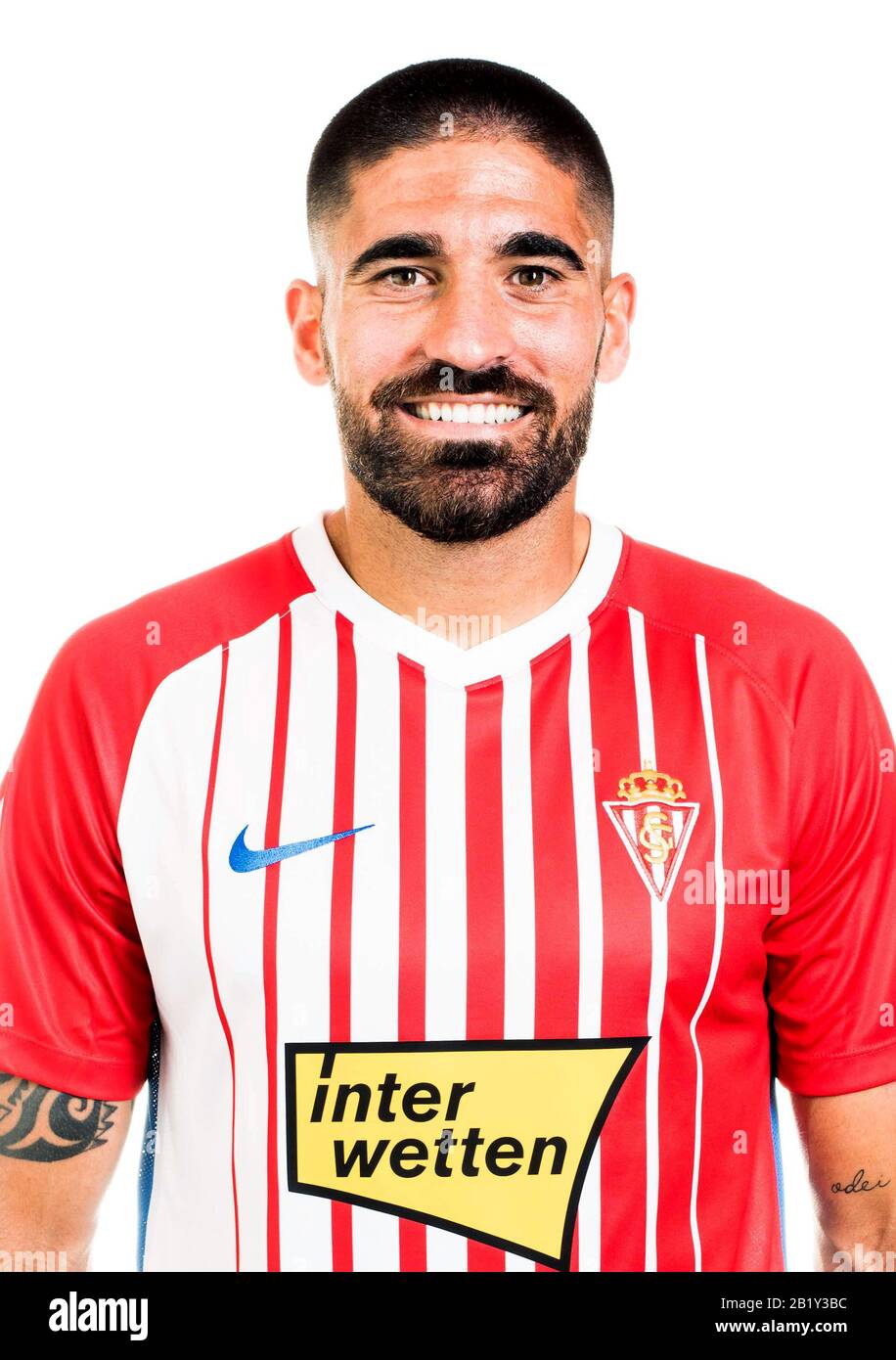 Fußball Spanien B - La Liga SmartBank 2019-2020 / ( Real Sporting de Gijon ) - Carlos Carmona Bonet ' Carlos Carmona ' Stockfoto