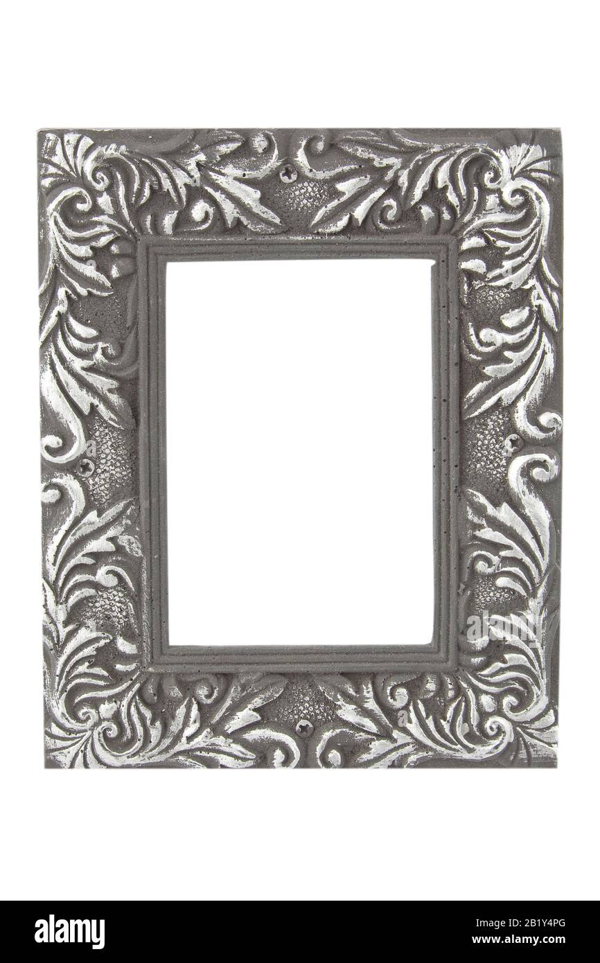 Rustikale Graffitifarbe auf weißem Hintergrund isoliert Stockfoto