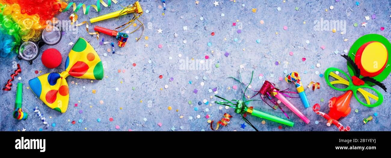 Karneval Oder Geburtstag Hintergrund Bunte Party Stockfoto