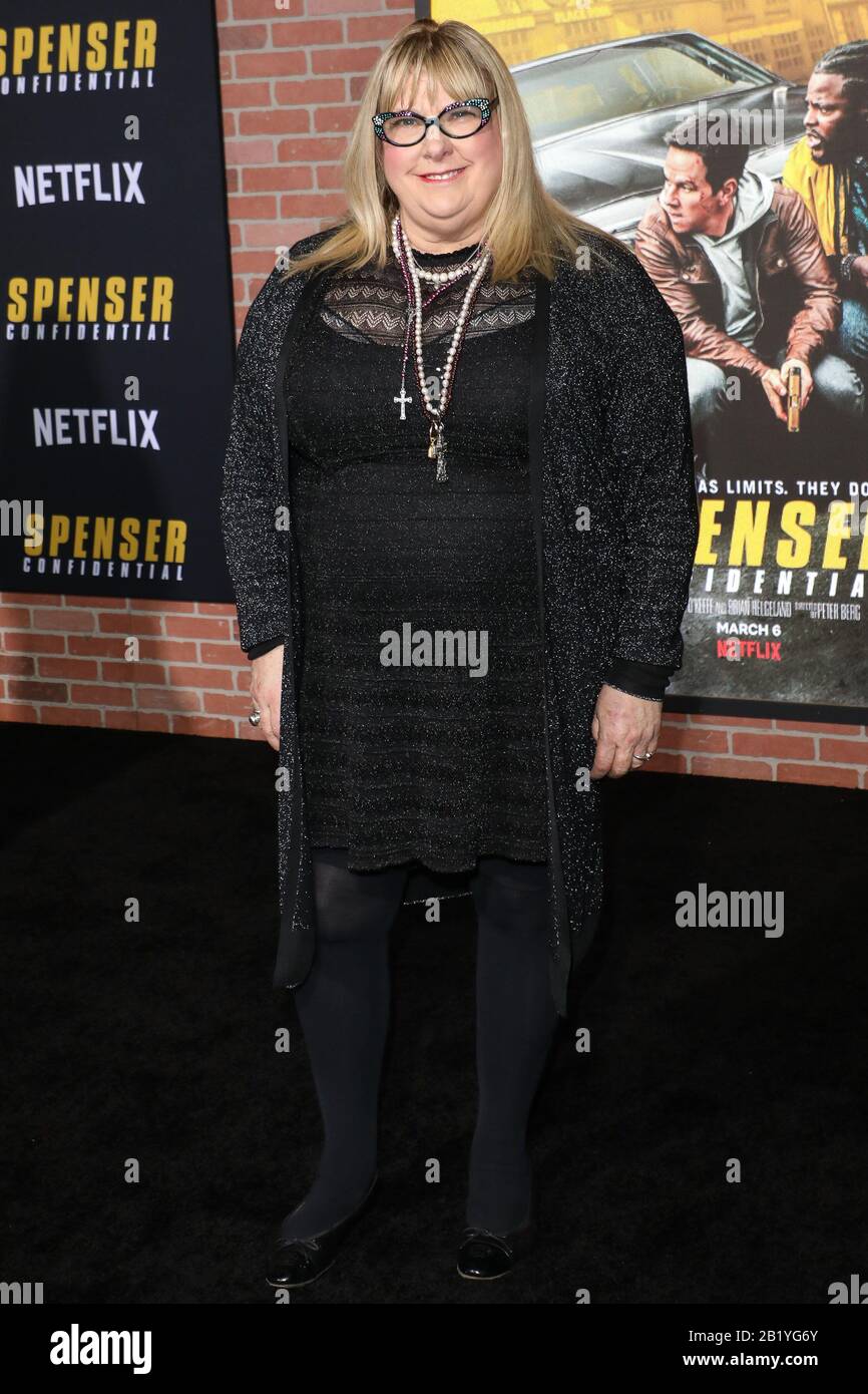 Westwood, Vereinigte Staaten. Februar 2020. Westwood, LOS ANGELES, KALIFORNIEN, USA - 27. FEBRUAR: Colleen Camp kommt bei der Premiere Von Netflix 'Spenser Confidential' am 27. Februar 2020 im Regency Village Theatre in Westwood, Los Angeles, Kalifornien, USA, an. ( Credit: Image Press Agency/Alamy Live News Stockfoto