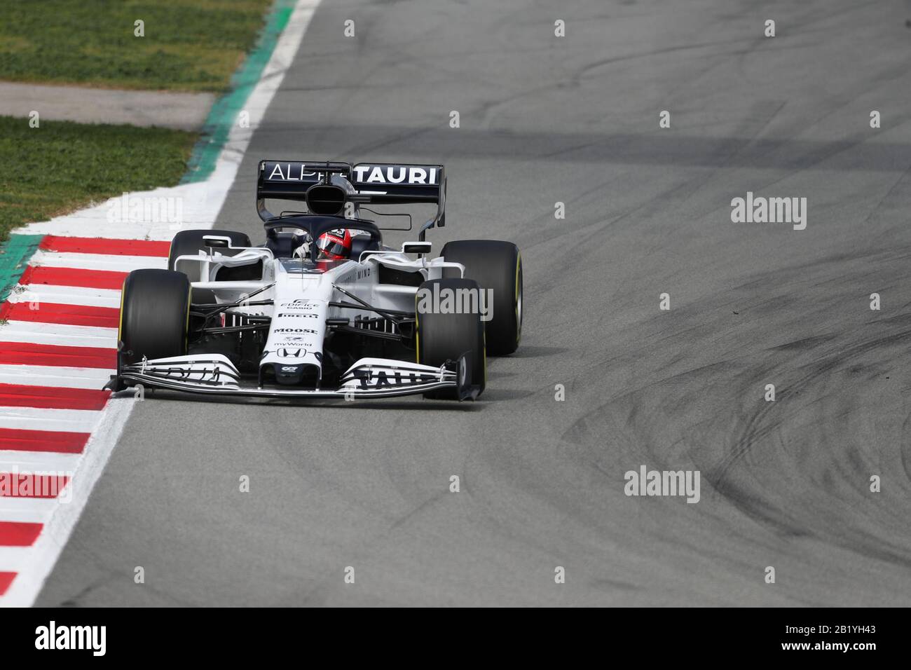 Barcelona, Spanien. Februar 2020; Circuit De Barcelona Catalunya, Barcelona, Katalonien, Spanien; Formel-1-Tests Vor der Saison Woche Zwei, Tag 3; Scuderia AlphaTauri Honda, Daniil Kvyat Credit: Action Plus Sports Images/Alamy Live News Stockfoto